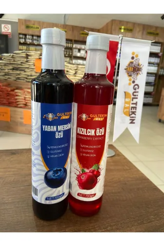 GÜLTEKİN BAL KIZLLL Yabanmersini 700 G &kizilcik Özü 700 G