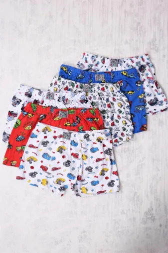 GÜMÜŞ MYP0070 Gümüş 6'lı Erkek Çocuk Karışık Desenli Boxer
