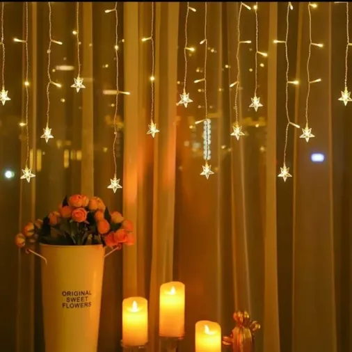 Gün Işığı Yıldız Led Işık 4 Metre 19 Saçak 40-60 Cm