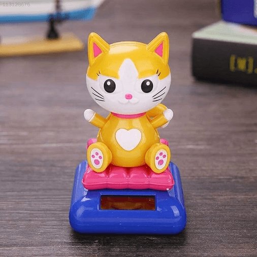 Güneş Enerjili Solar Sallanan Kedi
