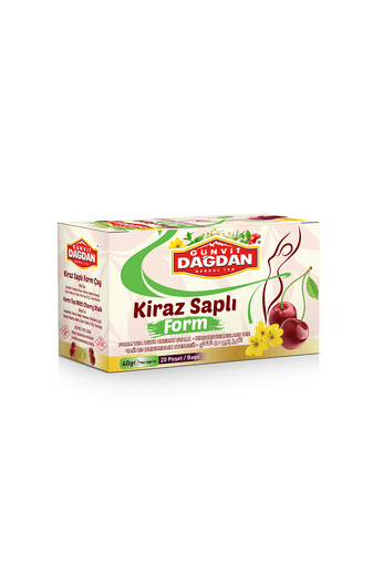Günvit RT-RYL-HMR14782 Kiraz Saplı Form Çayı  Bardak Poşet 20’Li
