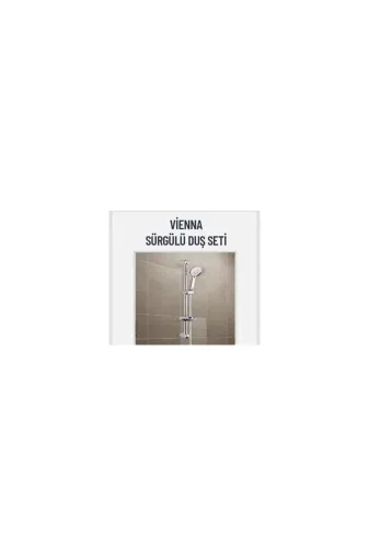 GÜVEN VİENNASÜRGÜLÜ Moda Mix Vienna Sürgülü Duş Seti