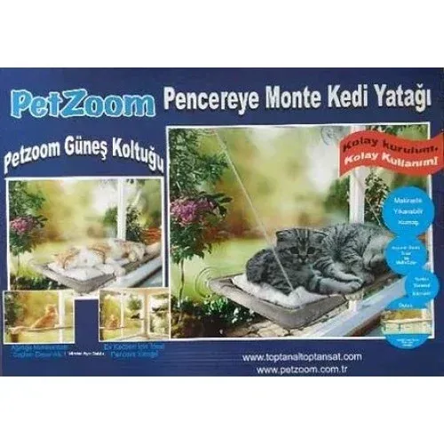 Güvenli Vantuzlu Kedi Pencere Yatağı 1 Adet