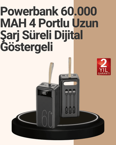 Güvenlik Korumalı Hızlı Şarj Özellikli Powerbank