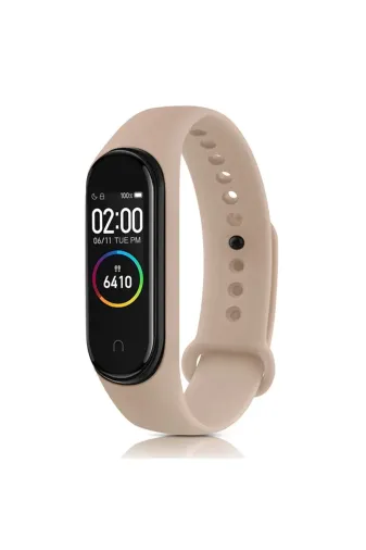 Hafk HFK-C8683140524586 Mey İthalat® Mi Band 6 Klasik Kordon - Pudra