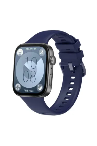 Hafk HFK-C8683140777494 Mey İthalat® Huawei Watch Fit 3 Klasik Kordon - Lacivert