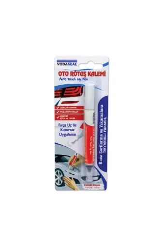 Hafk HFK-MMEY018682340870103 Mey İthalat® Vodaseal Oto Rötuş Kalemi Metalik Beyaz 5 Ml