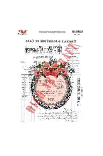 Hafk HFK-MMEY018691340596876 Mey İthalat® Rich 1340 Vintage Kolay Transfer 23X33 Cm