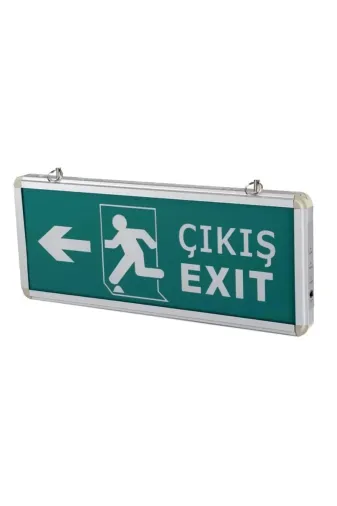 Hafk HFK-MMEY018699413602721 Mey İthalat® Cata 9170 Ledli Exit Çıkış Armatürü 3 Saat Akülü