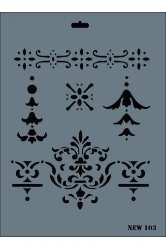 Hafk HFK-MMEY019996670592819 Mey İthalat® Rich New Seri N-103 Stencil 35X25 Cm