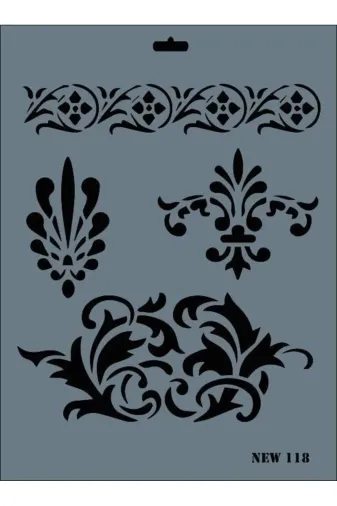 Hafk HFK-MMEY019996670592963 Mey İthalat® Rich New Seri N-118 Stencil 35X25 Cm