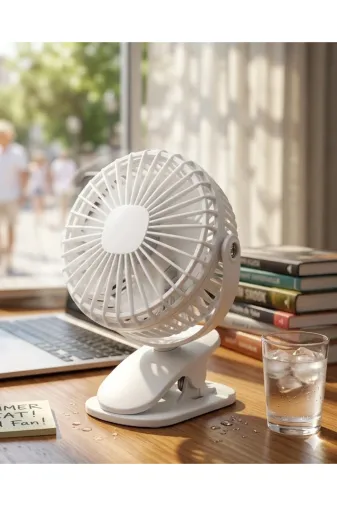 Hafk HFK-MMEYTDUCZZAF01VANTLATR-3 Mey İthalat® Şarjda Ve Fişte Çalışabilen Portatif Mini Fan