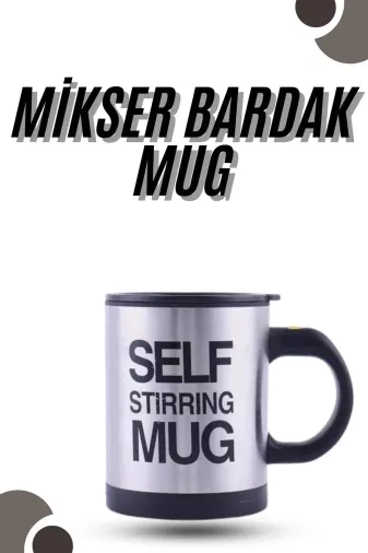 Hafk HFK-MMEYTDUCZZZMKSERBARDAKKK3 Mey İthalat® Karıştırıcı Özellikli Mikser Kupa Bardak Kompakt Taşınabilir Mug