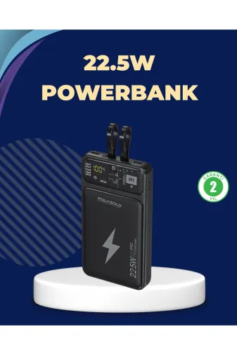 Hafk HFK-MMEYTDUCZZZPG10.000POWER-1 Mey İthalat® Taşınabilir Powerbank 22.5W Hızlı Şarj Destekli