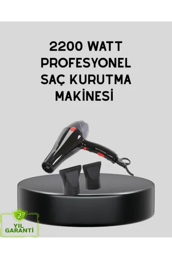 Hafk HFK-MMEYTDXUCZZZFNMAKNES-1 Mey İthalat® Profesyonel 2200W Fön Makinesi – Ac Motorlu, Hızlı Kurutma, Hafif Tasarım