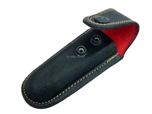 Hakiki Deri Çakı Kılıfı No:3 - 13 Cm, Kemerlikli