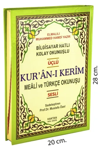 Haktan Yayın Dağıtım 00001887 Arapça - Türkçe Okunuş Ve Mealli Kuranı Kerim Rahle Boy Sesli -