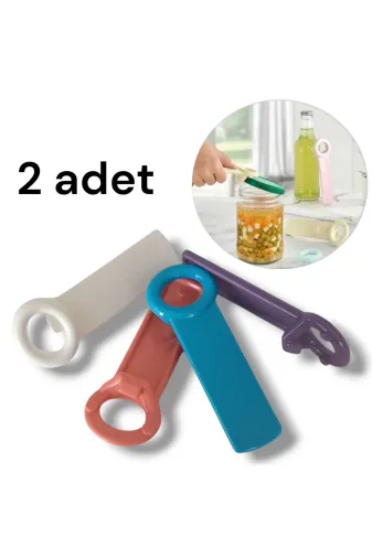 happier Hprrenkliaçacak 2 Adt Renkli Kavanoz Konserve Açacağı Şişe Açacağı