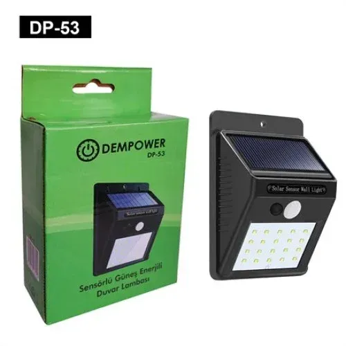 Hareket Sensörlü Güneş Enerjili Led Lamba 1 Adet
