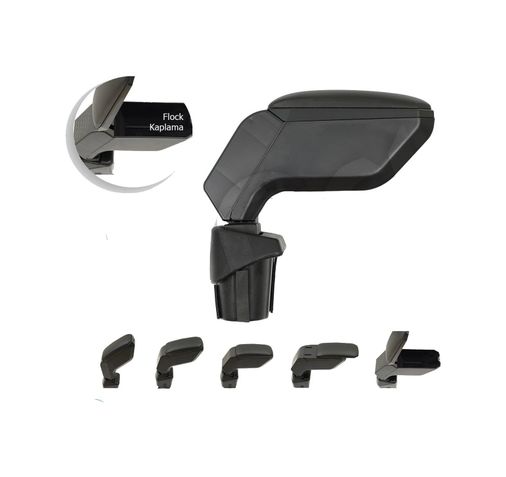 Hasbeeparts 0002P17521 Vw Caddy Araca Özel Kol Dayama Kolçak Siyah 2003 Sonrası Uyumlu Pnd