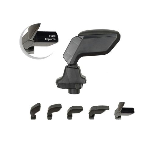 Hasbeeparts 122395511 Opel Corsa D Araca Özel Kol Dayama Kolçak Siyah 2007-2014 Arası M