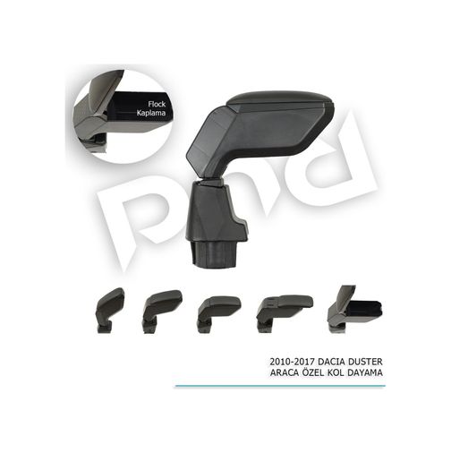 Hasbeeparts 122395544 Dacia Duster Araca Özel Kol Dayama Kolçak Siyah 2010-2018 Arası U
