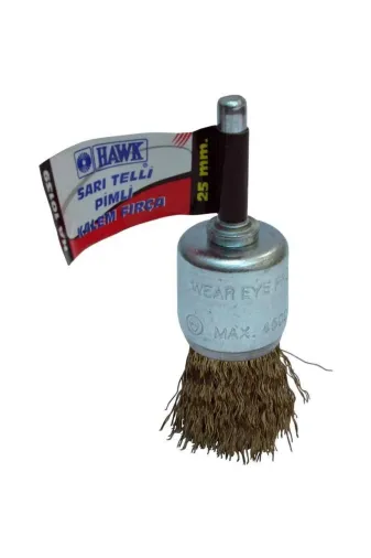 Hawk P1092305S2482 Mey İthalat® 10143 12 Mm Sarı Telli Pimli Kalem Fırça