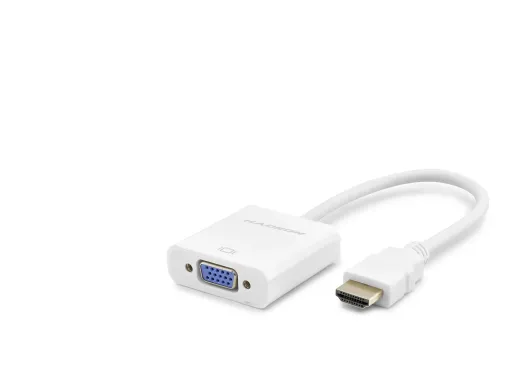 Hdmi To Vga Dişi Görüntü Dönüştürücü 1080P - Beyaz HDX2020B