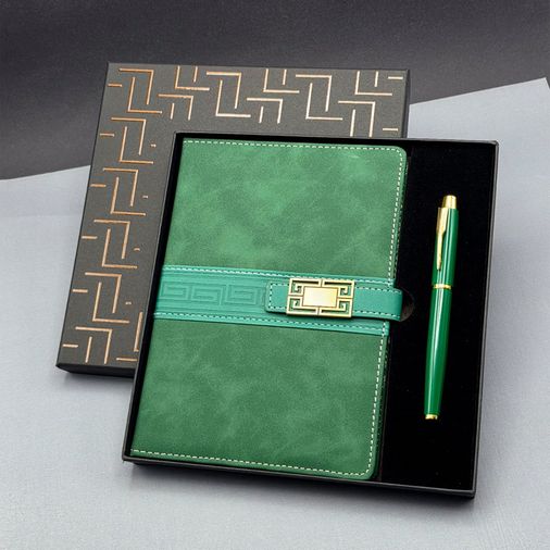 Hediyelik Defter Kalem Set Yeşil