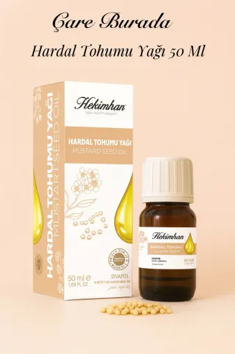 hekimhan bitkisel hardalçare Hardal Tohumu Yağı 50 Ml