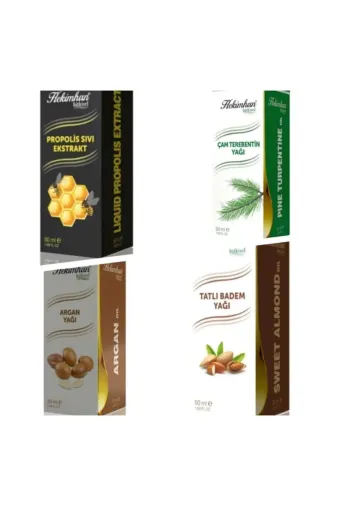 Hekimhan Pro çam argan Propolis Ml ,çam Terebentin 50 Ml Argan 50 Ml Ve Tatlı Badem Yağı 50 Ml