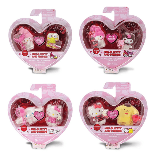 Hello Kitty Kalpten Kalbe 2'li Figür Seti