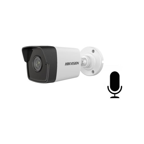 Hikvision DS-2CD1043G0-IUF 4MP+2.8mm Lens+H265+ 30 Metre Gece Görüşü+SD Kart+PoE+Dahili Mikrofon+ IP Bullet Kamera