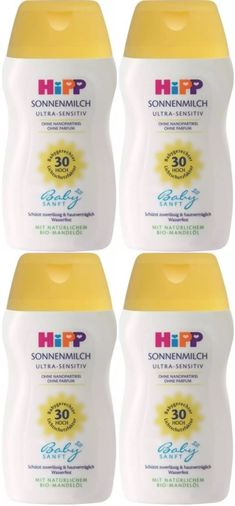 Hipp Babysanft Güneş Kremi -Yüz için Sonnen Gesıchtscreme 30 Faktör Ultra Sensıtıv 50ML (4 Lü Set)