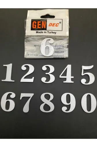 Hırdavat GEN103-3 Kapı Numarası 3 Cm No:3 Kendinden Yapışkanlı Numara