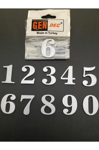 Hırdavat GEN103-9 Kapı Numarası 3 Cm No:9 Kendinden Yapışkanlı Numara