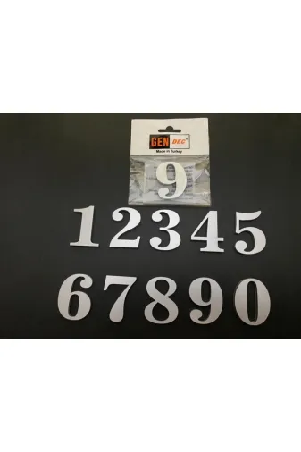 Hırdavat GEN105-0 Kapı Numarası 5 Cm No:0 Kendinden Yapışkanlı Numara