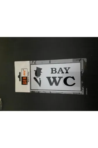 Hırdavat GEN606 Bay Wc Yönlendirme Levhası 8X15 Cm