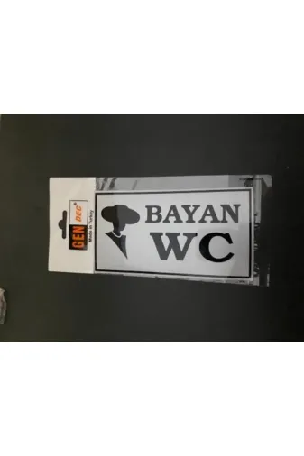 Hırdavat GEN607 Wc Tuvalet Bayan 8X15 Cm Yönlendirme