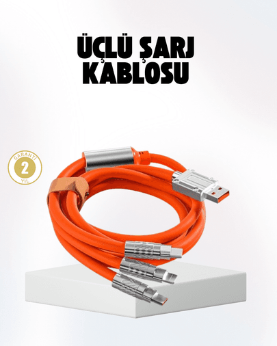 Hızlı Şarj Uyumlu Şarj Kablosu – Esnek Yapı, Güçlü Bağlantı, Yüksek Performans