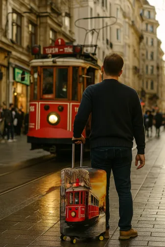 hızlıvaliz TYBKILIFTAKSİM170411012 My Saraciye Valiz Kılıfı Bavul Koruyucu  (Taksim)