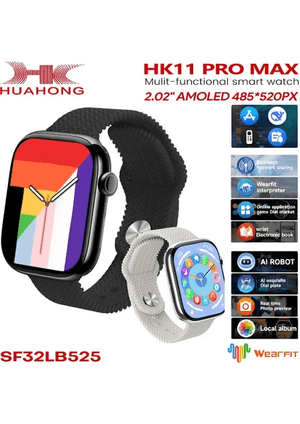Hk11 Pro Max Orıjınal Yeni Seri Güçlu Batarya Amoled Ekran Akıllı Saat Çift Kordonlu
