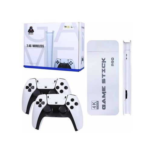 Hobibahçem 125043882 Mey İthalat Game Stick 4K Retro Çift Kollu Atari Oyunlari +20000 Oyunlu Konsol Nostalji Çok Renkli