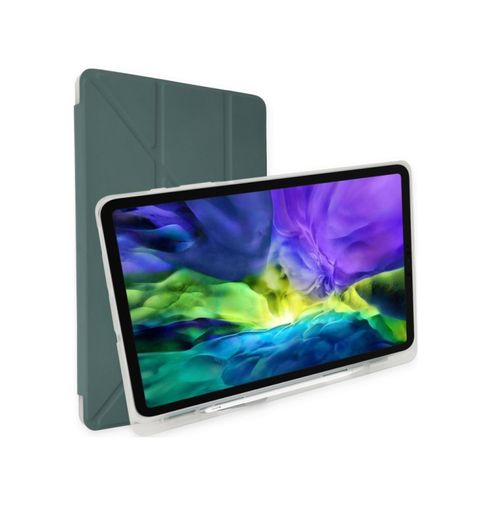 Hobibahçem 8683140570965-BLNC Matepad Se Kılıf Kalemlikli Mars Tablet Kılıfı - Koyu Yeşil Diğer Diğer