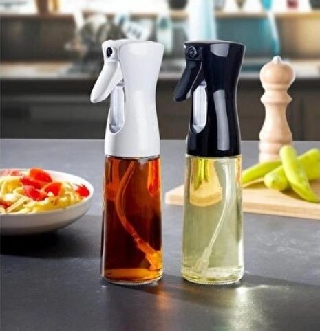 Hobibahçem MEY02562741419667-BLMY Mey İthalat 200 Ml Dekoratıf Tabancalı Spreylı Cam Şışe Açık Gri