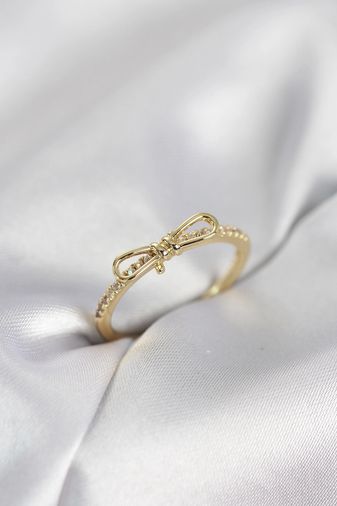 Hobibahçem MEYEB698db1b651f2bb8e6e08bbba-BLMY Mey İthalat Fiyonk Model Zirkon Taşlı Gold Renk Kadın Yüzük Çok Renkli
