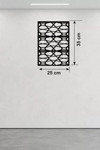 Hobibahçem MEYKTTB2235349756-BLMY Mey İthalat Geometrik Soyut Tasarım Ahşap Duvar Tablosu - 25X35 Cm Lazer Kesim Modern Pano Çok Renkli