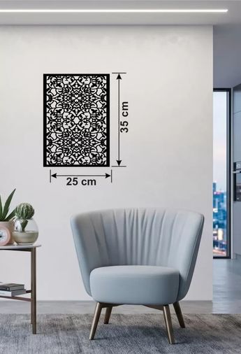 Hobibahçem MEYKTTB2235886077-BLMY Mey İthalat Floral Mandala Desenli Ahşap Duvar Tablosu - 25X35 Cm Lazer Kesim Dekoratif Pano Çok Renkli