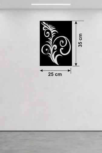 Hobibahçem MEYKTTB2235900278-BLMY Mey İthalat Geleneksel Çiçek Desenli Ahşap Duvar Tablosu - 25X35 Cm Lazer Kesim Dekoratif Pano Çok Renkli