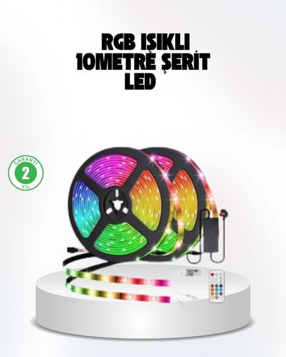 Hobibahçem MEYTDUCZ10MŞERİTLED-5-BLMY Mey İthalat Müziğe Duyarlı Renkli Smart Şerit Led Işık Usb Bağlantılı Ambiyans Aydınlatma Çok Renkli